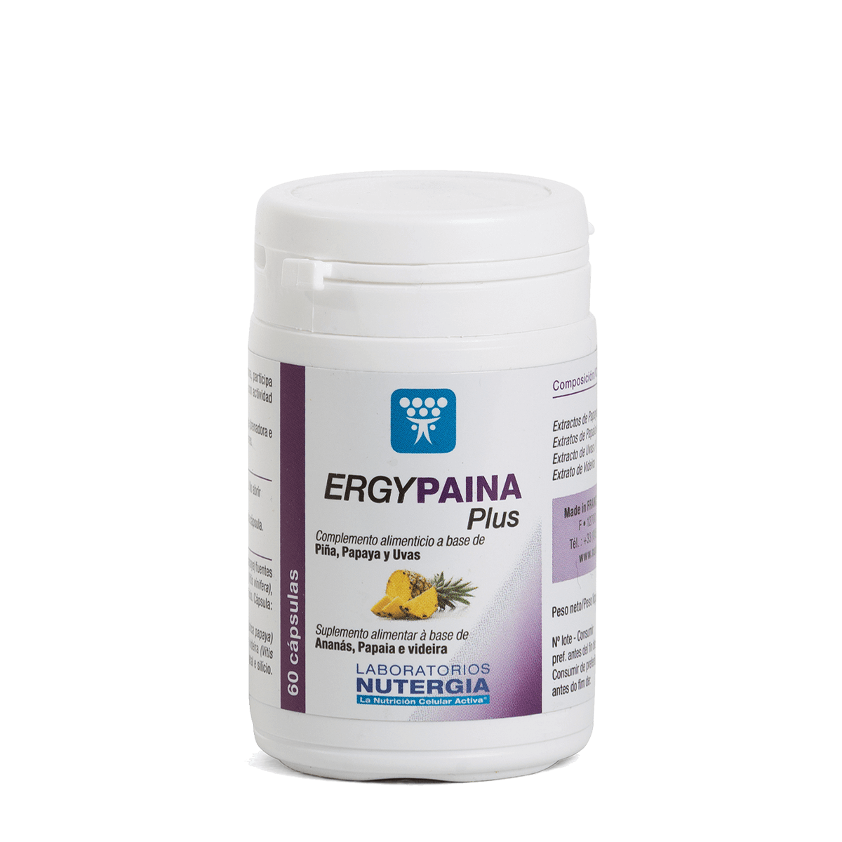 ERGYPAINA Plus. 60 Cápsulas