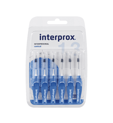CEPILLO INTERPROX CONICAL 1.3 mm 6 UDS RECTO
