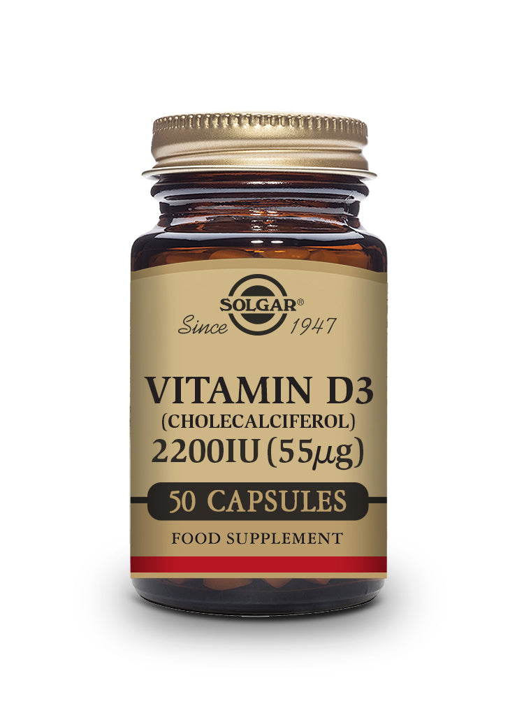 VITAMINA D3 2200 UI (55 µg) (Colecalciferol). Cápsulas Vegetales