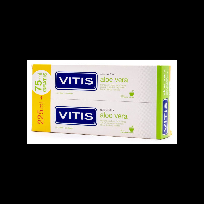VITIS ALOE VERA - MANZANA DUPLO PASTA DENTIFRICA 2 X 150 ML