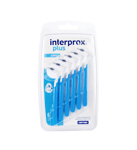 CEPILLO INTERPROX PLUS CONICO 1.3 mm 6 UDS