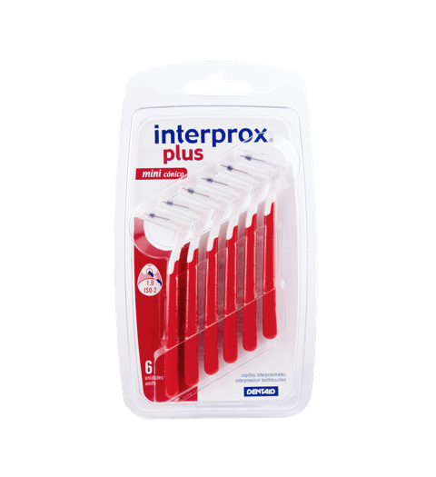 CEPILLO INTERPROX PLUS MINI CONICO 1.0 mm 6 UDS