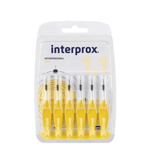 CEPILLO INTERPROX MINI 1.1 mm 6 UDS RECTO