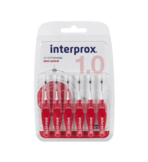 CEPILLO INTERPROX MINI CONICAL 1.0 mm 6 UDS RECTO