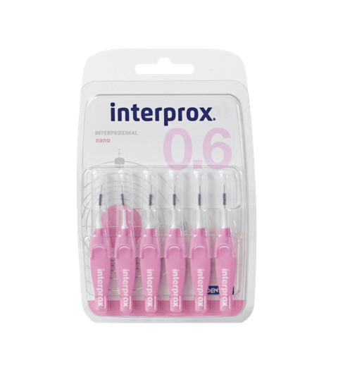 CEPILLO INTERPROX NANO 0.6 mm 14 UDS RECTO